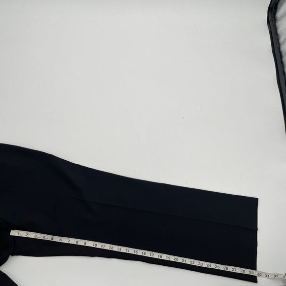 Lafayette Black Wool Black High Rise Career Pants Womens Size 10 Stretch Office - Picture 4 of 8